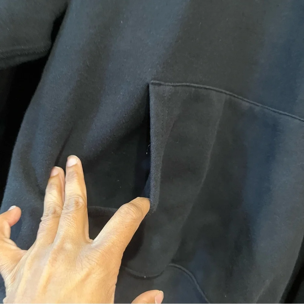 Skims Women’s Classic Hoodie in Onyx Size 4XL Cotton Fleece - Picture 6 of 7